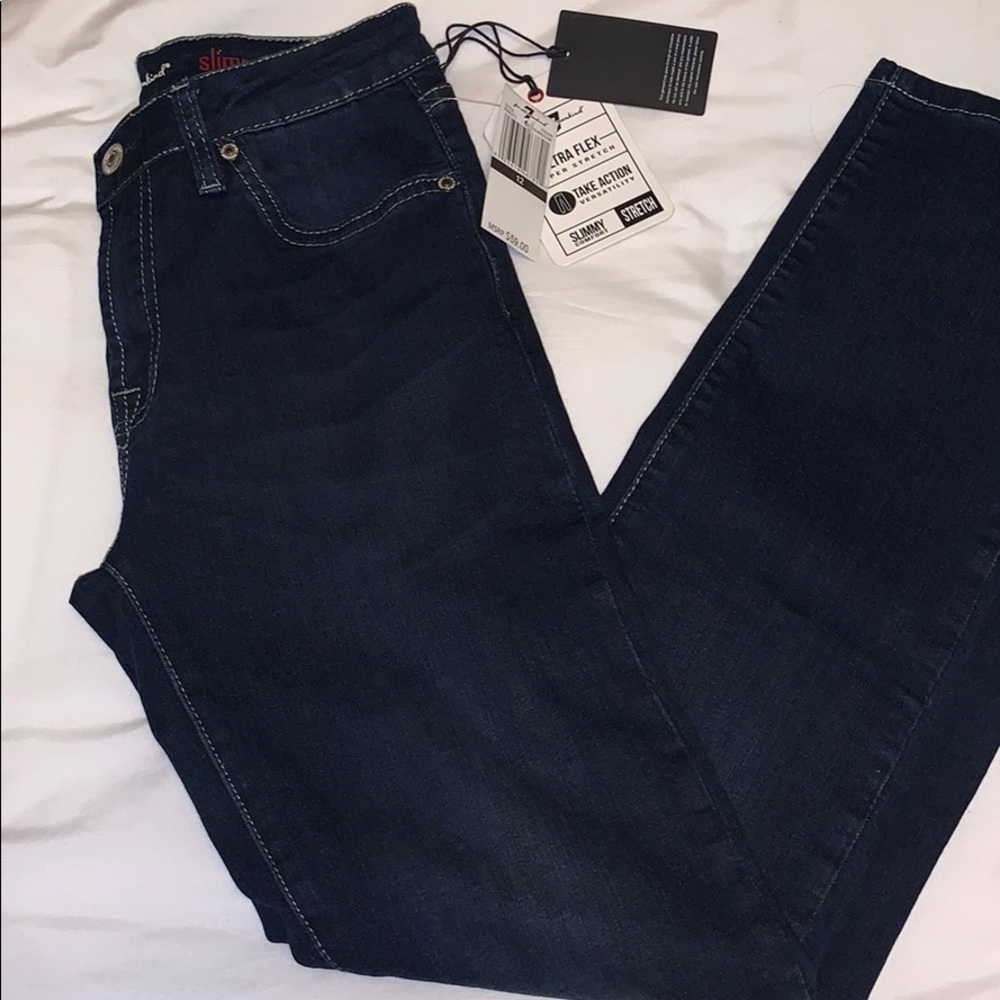NWT 7 For All Mankind size 12  Slimmy Jeans